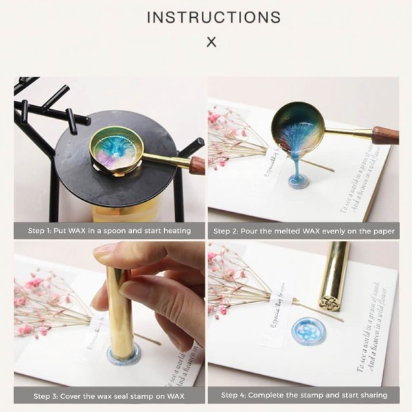 Wax Pellets Bottles Sealing Wax - Instagram Color Blue