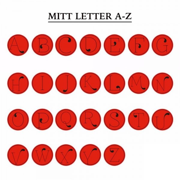 Mitt Letter A-Z &  Wax Seal Stamp